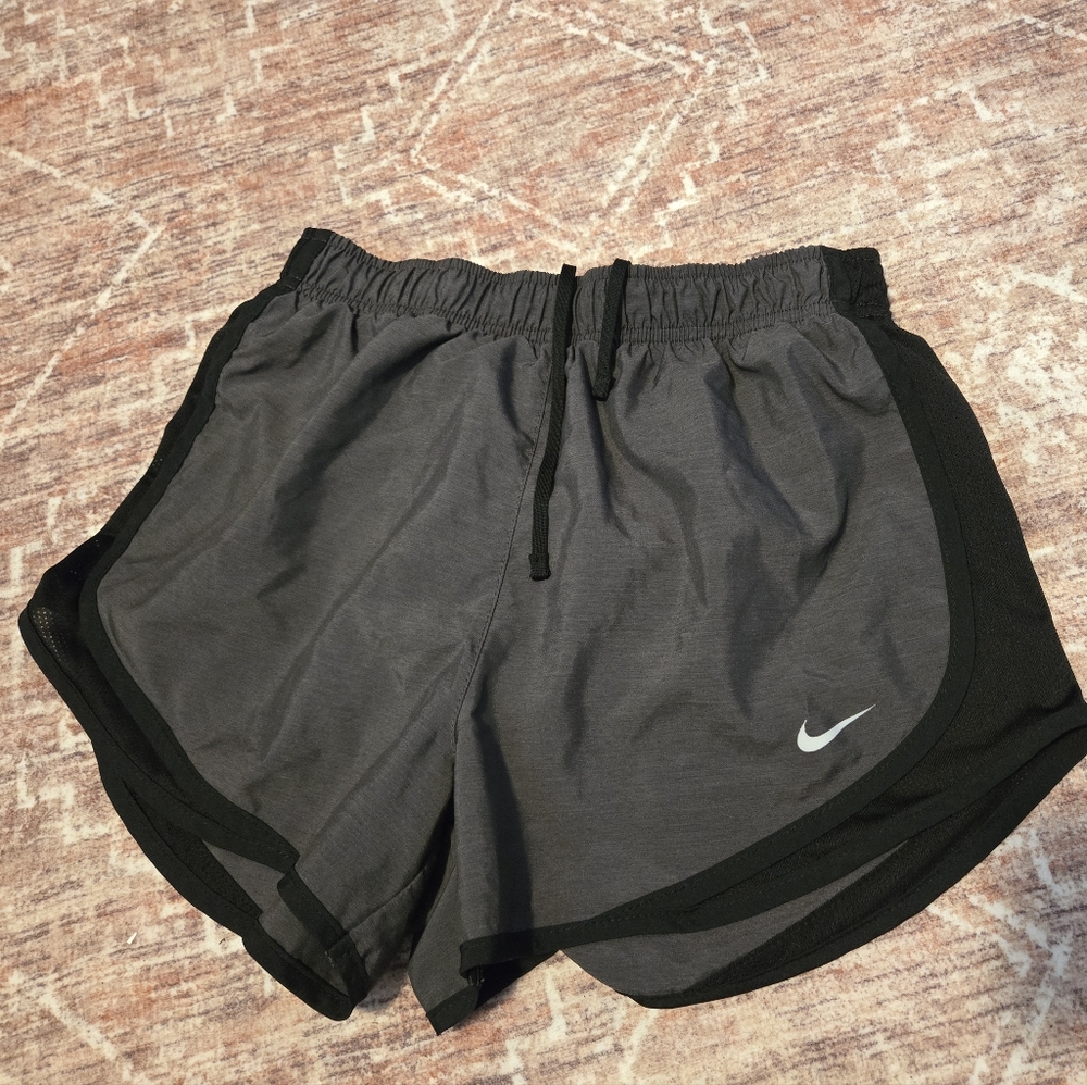 Nike Gray and Black Athletic Shorts